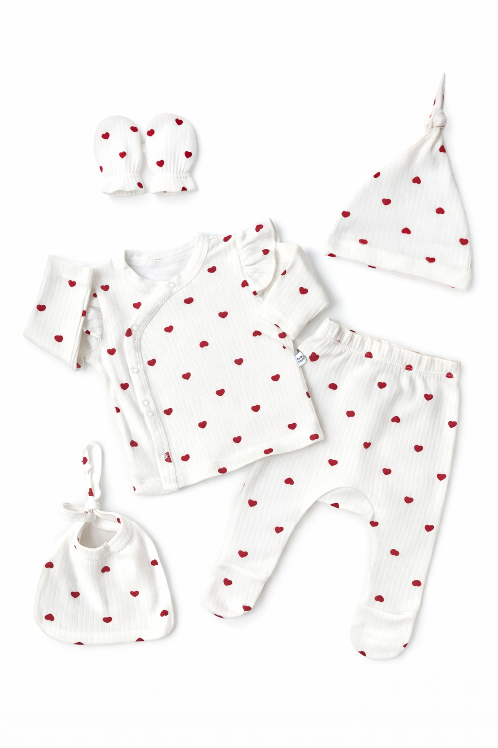 ❤️ 5-Piece Newborn Hearts Set