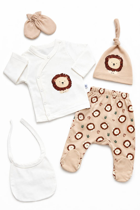 Little Lion Newborn 5-Piece Baby Set