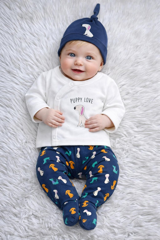 Puppy Love Newborn 5-Piece Baby Set