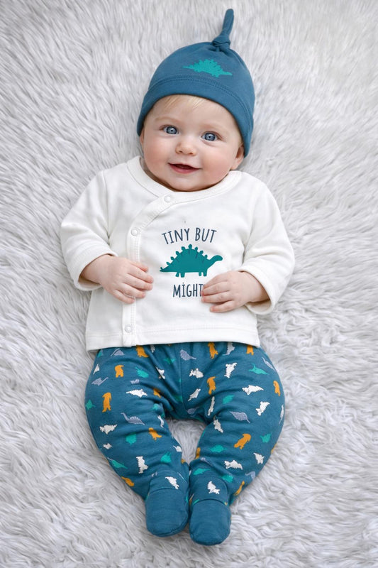 Tiny But Mighty Dinosaur Newborn 5-Piece Baby Set