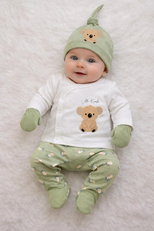 Little Koala Green 5-Piece Newborn Baby Set