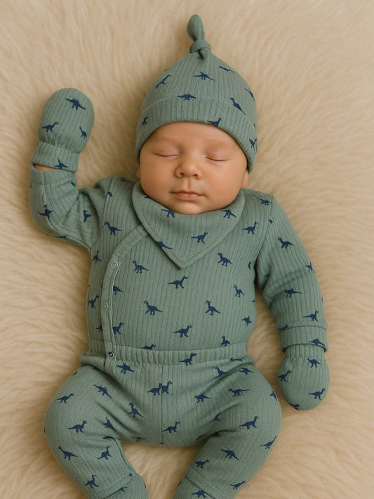 🦕 5-Piece Dinosaur Newborn Set