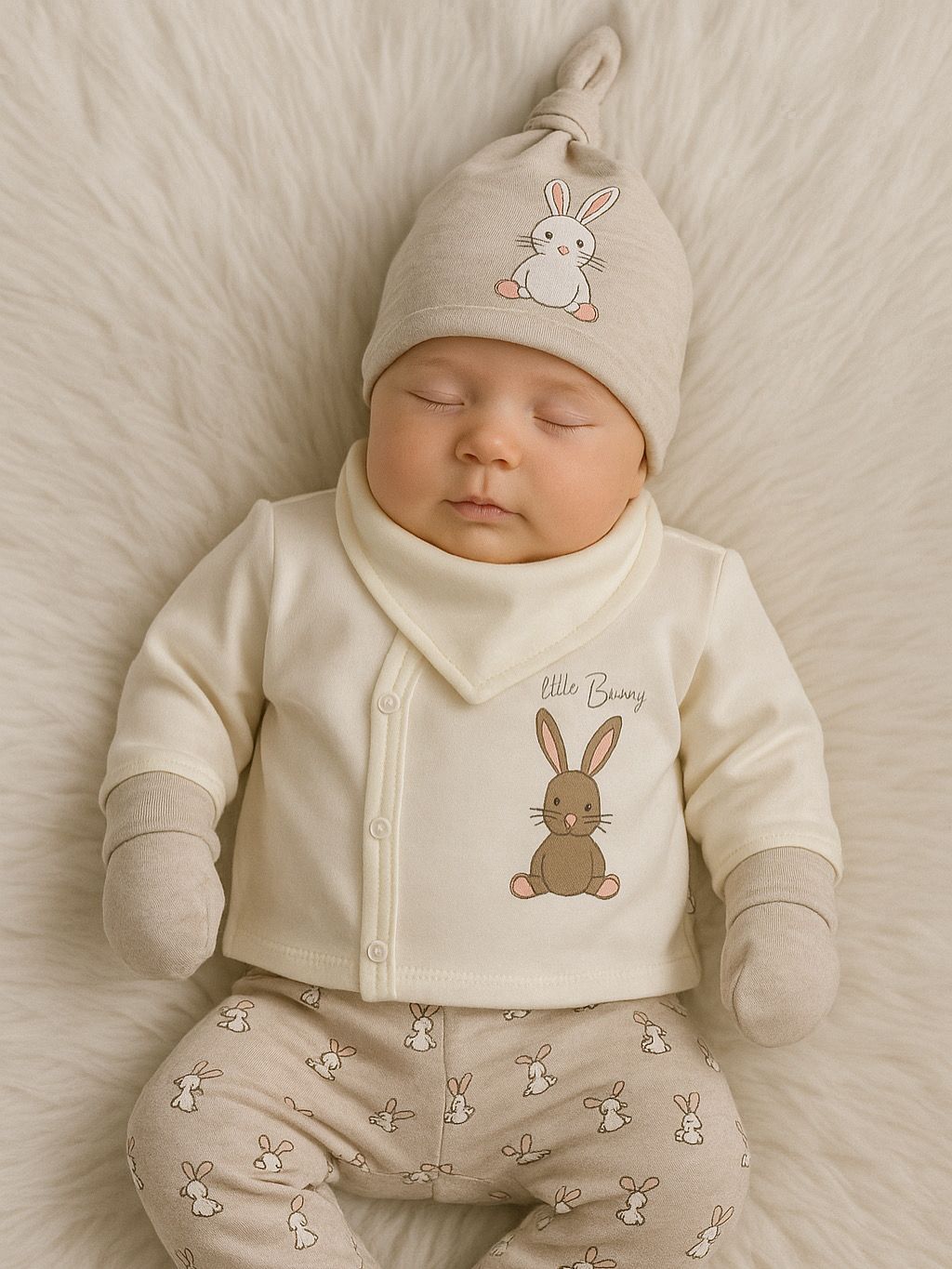 🐰 5-Piece Bunny Newborn Set