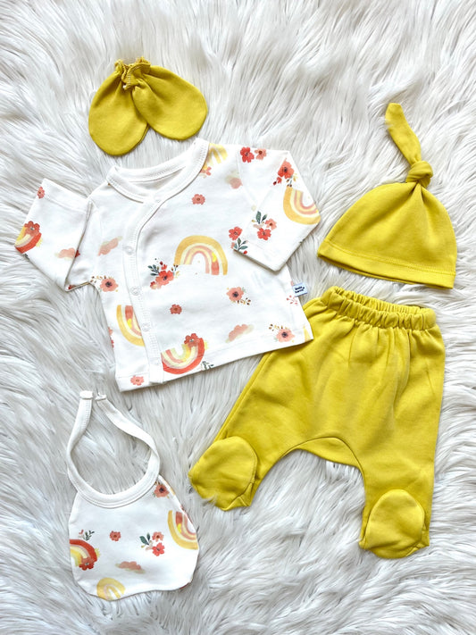 🌈✨ Gökkuşağı 5’li Yenidoğan Seti